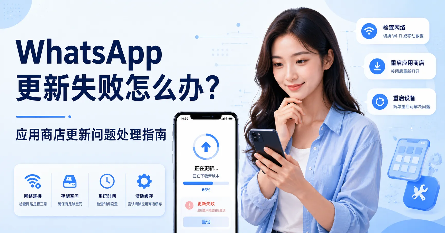 WhatsApp 更新失败
