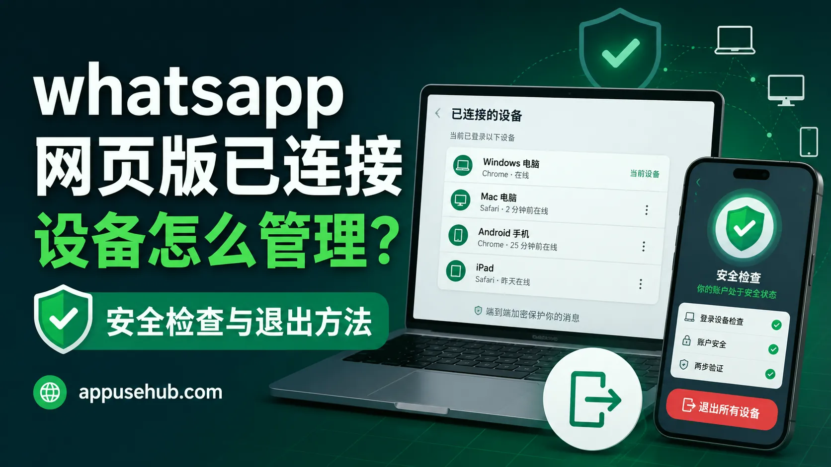 whatsapp 网页版已连接设备